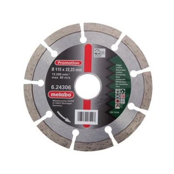 Imagen de Disco diamantado METABO  115X22,23MM- Ynter Industrial