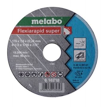 Imagen de Disco METABO flexiamant 115X1,0X22,23- Ynter Industrial