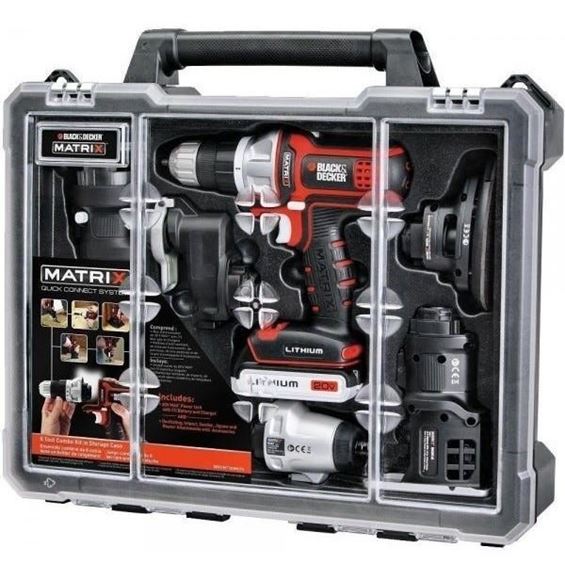 Imagen de Set de herramientas 6 en 1 matrix 20V. Litio Black & Decker- Ynter Industrial