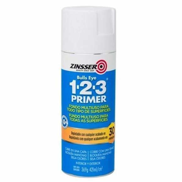 Imagen de Rust Oleum zinner primer 123 multiuso blanco 340gr- Ynter Industrial