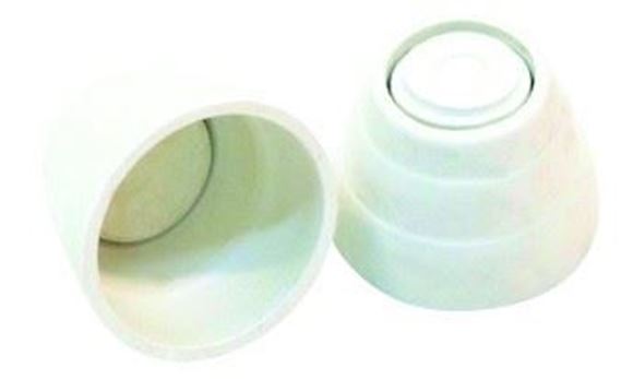 Imagen de Soporte plástico blanco para cortina de baño nac x par- Ynter Industrial