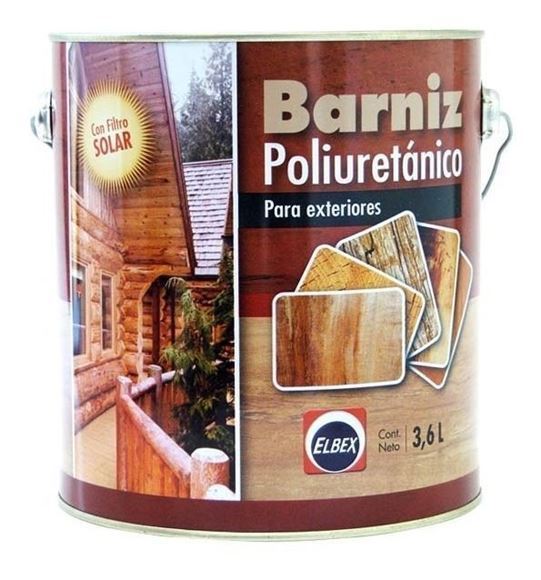 Imagen de Barniz Poliuretanico para madera Elbex 0.9lt - Ynter Industrial