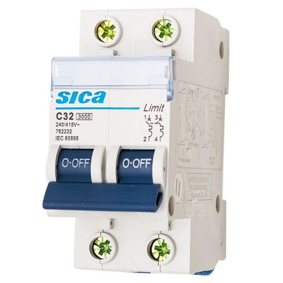 Imagen de Llave térmica bipolar SICA 10 A 40 AMPS- Ynter Industrial