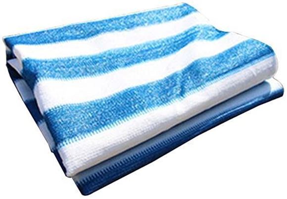 Imagen de Malla Sombra combinada blanca-azul  80% 4mt x 50 SOLT- Ynter Industrial