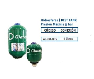 Imagen de Hidrosfera Best Tank Gianni 5litros- Ynter Industhrial