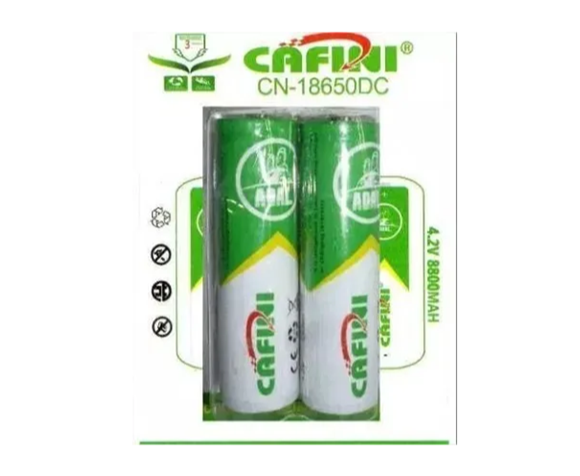 Imagen de Pilas litio recargables Cafini para linternas 4,2v