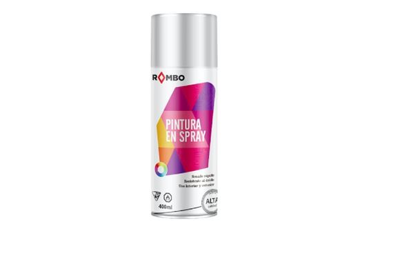Imagen de Spray aerosol Rombo blanco brillante 400ml x 12uni-Ynter Industrial