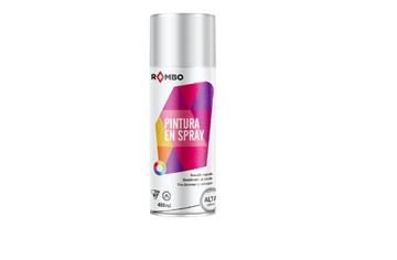 Imagen de Spray aerosol Rombo metalizado cromo brillante  400ml x 12uni-Ynter Industrial