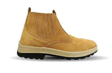 Imagen de Zapato Botin trabajo nobuck elastizado amarillo Worksafe  -Ynter