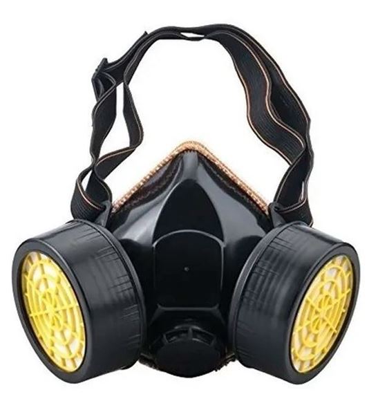 Imagen de Mascara protección de goma 2 filtros-Ynter Industrial
