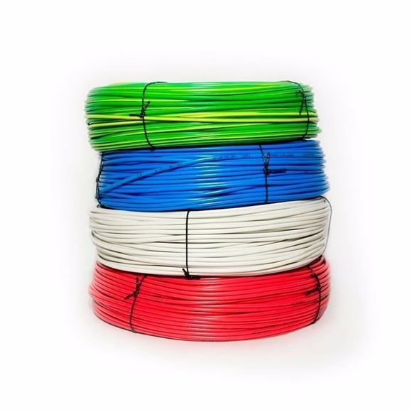 Imagen de Cable plástico flexible interior 25mm x 100mts varios colores-Ynter Industrial