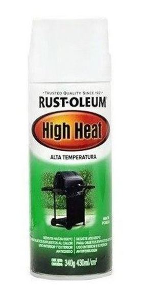 Imagen de Aerosol Rust Oleum alta temp. blanco mate 340 G- Ynter Industrial