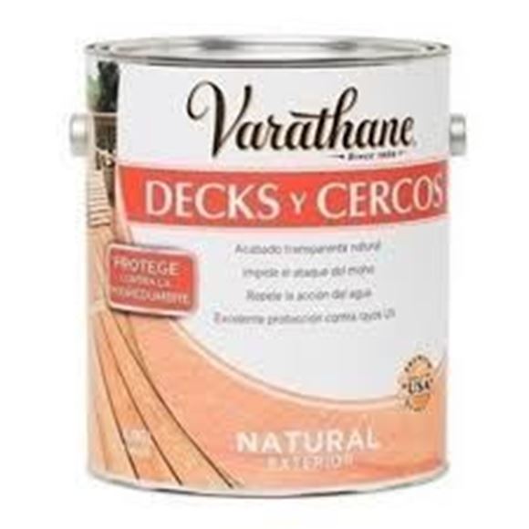 Imagen de Impregnante p/deck&cercos Varathane natural 3.78L Rust Oleum-Ynter Industrial