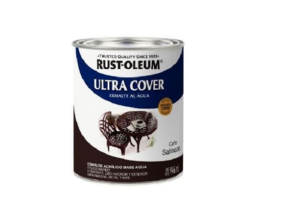 Imagen de Esmalte al agua ultra cover Rust Oleum 0.946l cafe satinado-Ynter Industrial