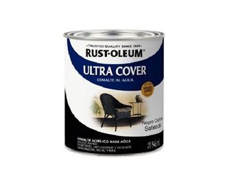 Imagen de Esmalte Al Agua Ultra Cover Rust Oleum 0.946L Negro Cañon Satin.-Ynter Industrial