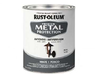 Imagen de Protector oxido brochable Rust Oleum negro brillante 0.946L-Ynter Industrial