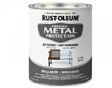 Imagen de Protector oxido brochable Rust Oleum blanco brillante 0.946L-Ynter Industrial