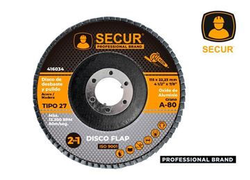 Imagen de Disco flap 4.5" grano 80 Secur- Ynter Industrial