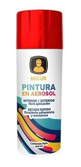 Imagen de Spray pintura antioxido rojo Secur - Ynter Industrial