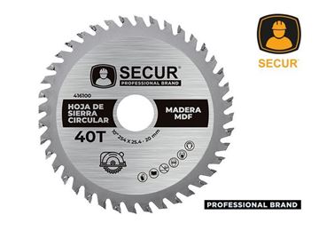 Imagen de Hoja de sierra circular Secur 10" 40 dientes- Ynter Industrial