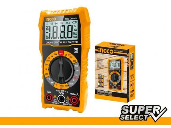 Imagen de Tester multimetro Super Select Ingco - Ynter Industrial