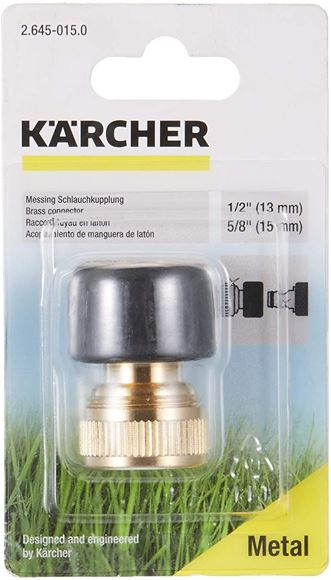 Imagen de Conector de alta calidad de latón p/ manguera de 1/2 y de 5/8 Karcher - Ynter Industrial