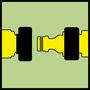 Imagen de Conector de alta calidad de latón p/ manguera de 1/2 y de 5/8 Karcher - Ynter Industrial