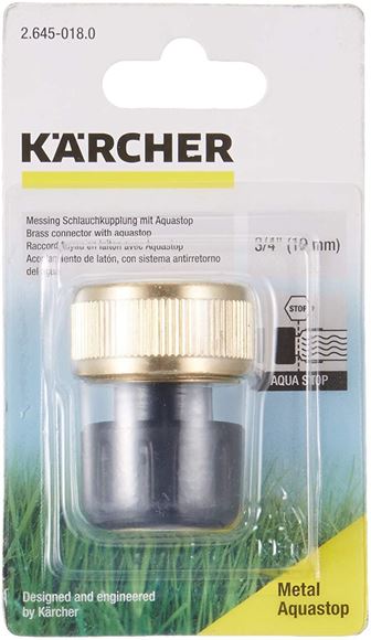 Imagen de Conector adaptador con aquastop 3/4" Karcher - Ynter Industrial