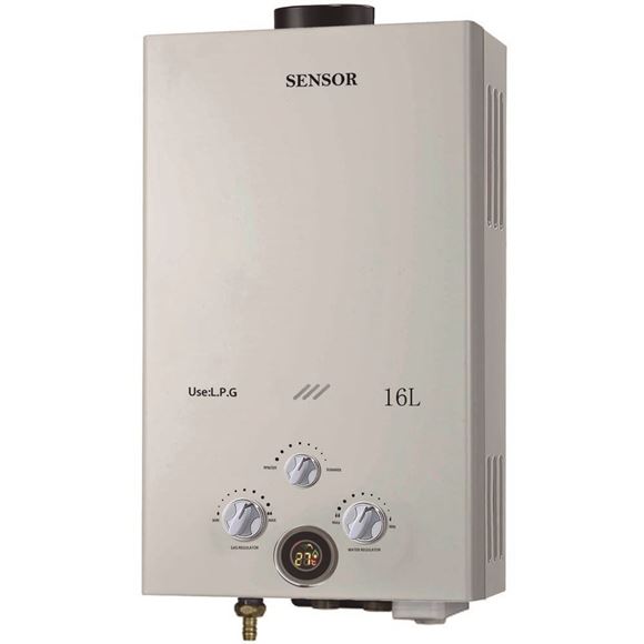 Imagen de Calefon a gas 16 lts  Sensor exterior tiro natural - Ynter Industrial