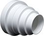 Imagen de Cono reductor PVC blanco p/corrugado de extractor 100/110/125mm-Ynter