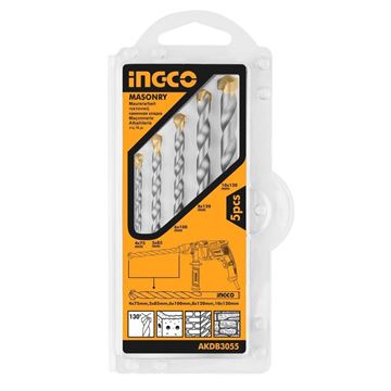 Imagen de Mechas concreto pared set 5 pzas Ingco - Ynter Industrial