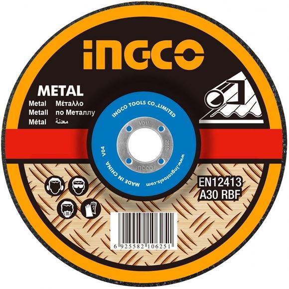 Imagen de Disco abrasivo desbaste 7" x 6mm Ingco-Ynter Industrial