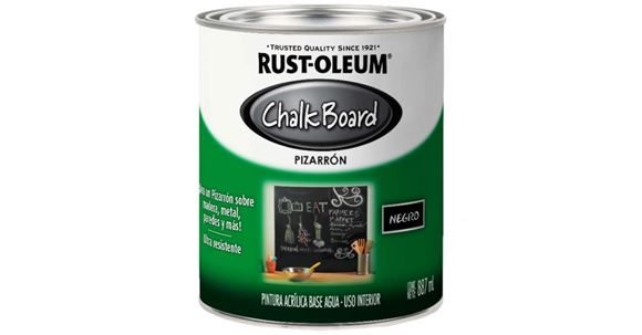 Imagen de Pintura pizarron chalk board Rust Oleum negro mate 0.887l -Ynter Industrial