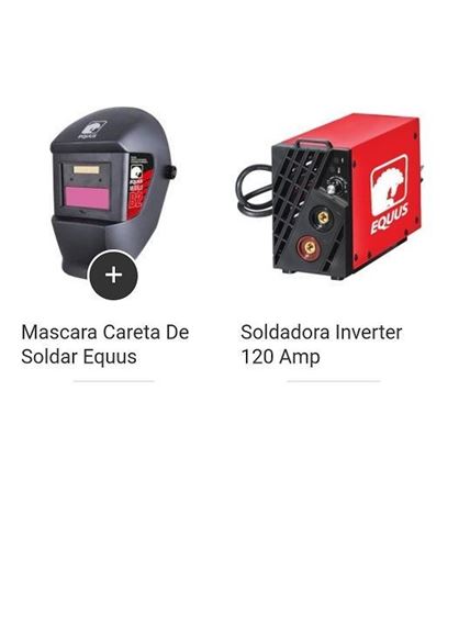 Imagen de Combo soldadora 120A + careta para soldar Equus-Ynter Industrial