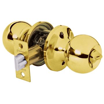 Imagen de Pomo PLY tubular bronce llave/botón cierre Hermex -Ynter Industrial