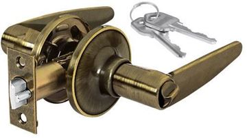 Imagen de Manija c/cerradura bronce ant.sistema llave/botón Hermex -Ynter Industrial
