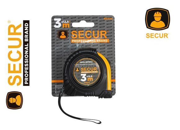 Imagen de Cinta métrica c/freno Secur 3mts x 12.5mm- Ynter Industrial