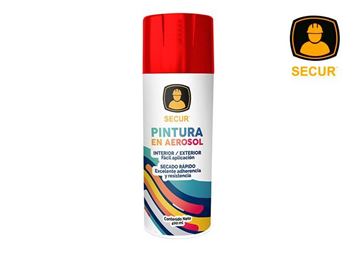 Imagen de Pintura en aerosol rojo profundo 400 ml Secur - Ynter Industrial