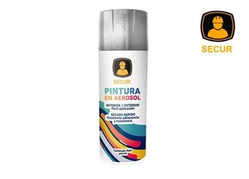 Imagen de Pintura en aerosol plata 400 ml Secur - Ynter Industrial