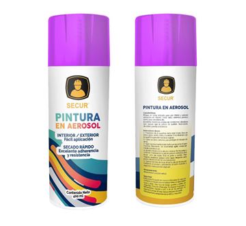 Imagen de Pintura en aerosol violeta 400 ml Secur - Ynter Industrial