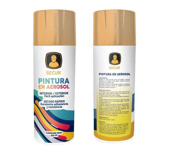 Imagen de Pintura en aerosol laca 400 ml Secur - Ynter Industrial