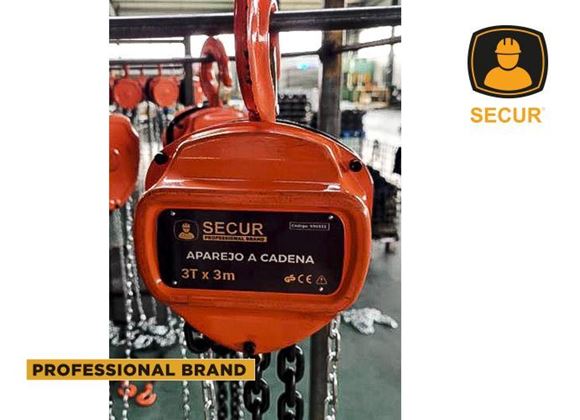 Imagen de Aparejo a cadena 0.5T 3M Secur  - Ynter Industrial