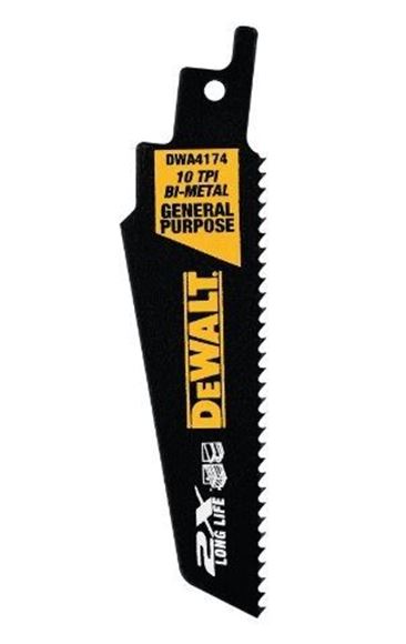 Imagen de Hoja sierra sable Dewalt  9" 10 TPI suelta multipro c/u - Ynter Industrial