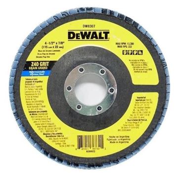 Imagen de Disco flap 115mm gr.40 Dewalt - Ynter Industrial