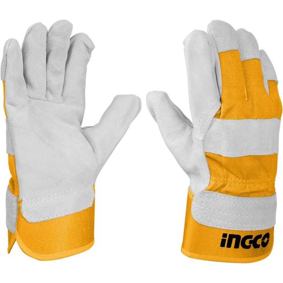 Imagen de Guantes de cuero talle 10.5" Ingco - Ynter Industria