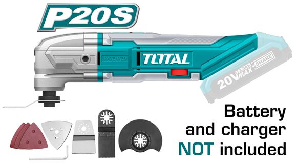 Imagen de Sierra multifunción 20 V litio Total - Ynter Industrial