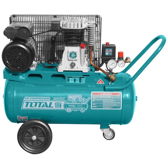 Imagen de Compresor de aire 3HP 50L transmisión p/correa Total - Ynter