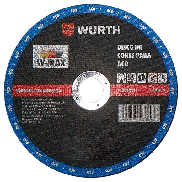 Imagen de Disco corte Wurth 9 “ x 2.5mm - Ynter Industrial