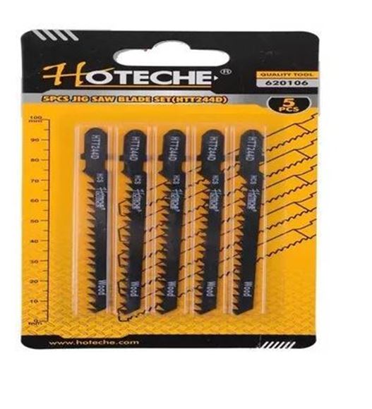 Imagen de Hojas sierra para calar madera 5 piezas Hoteche HTT244D - Ynter Industrial