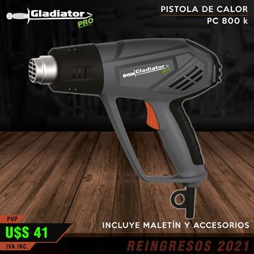 Imagen de Pistola de calor Gladiator 2000w - Ynter Industrial